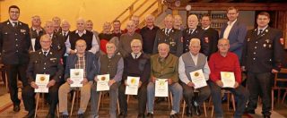 Feuerwehr Künzing ehrt langjährige Mitglieder
