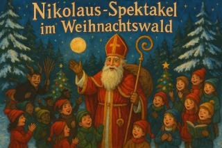 Nikolaus-Spektakel im Weihnachtswald