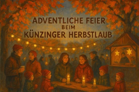 Adventliche Feier beim Künzinger Herbstlaub