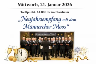Neujahrsempfang mit dem Männerchor Moos